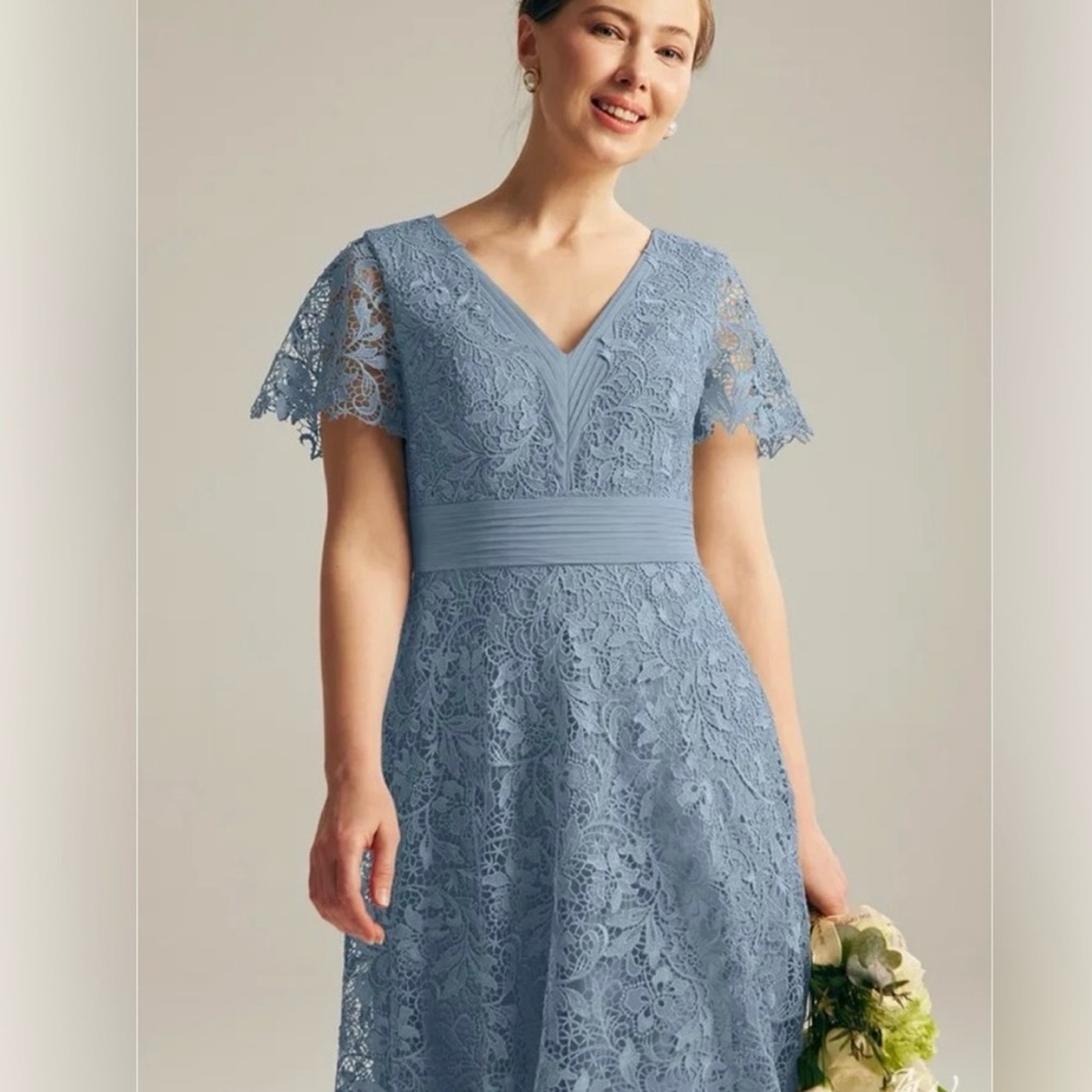 Mother of Bride Dusty Blue Dress
